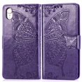 thumbnail image 1 of Wallet Case for iPhone, Embossed Butterfly Flower Premium PU Leather [Kickstand] [Card Slots] [Wrist Strap]Cover for iPhone, 1 of 7