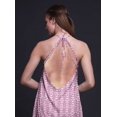 thumbnail image 2 of Bimba Robe Dos Nu Teinture sur Nœuds d'Été pour Fête, Col Licou, Tenue de Plage pour Femmes - Medium, 2 of 6
