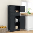 thumbnail image 2 of HOMCOM 50.5" Kitchen Pantry Storage Cabinet with Doors and Adjustable Shelf, 2 of 10