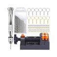 thumbnail image 1 of Hand Drill, Tweezers & Pin Vice Drill Bit Set For Jewelry Making, Miniature Drill With Small Drill Bits, Drill Chuck & Pin Vise, 100pcs Key Chain Making Supplies, Resin Tools For Diy Jewelry Keychain, 1 of 5