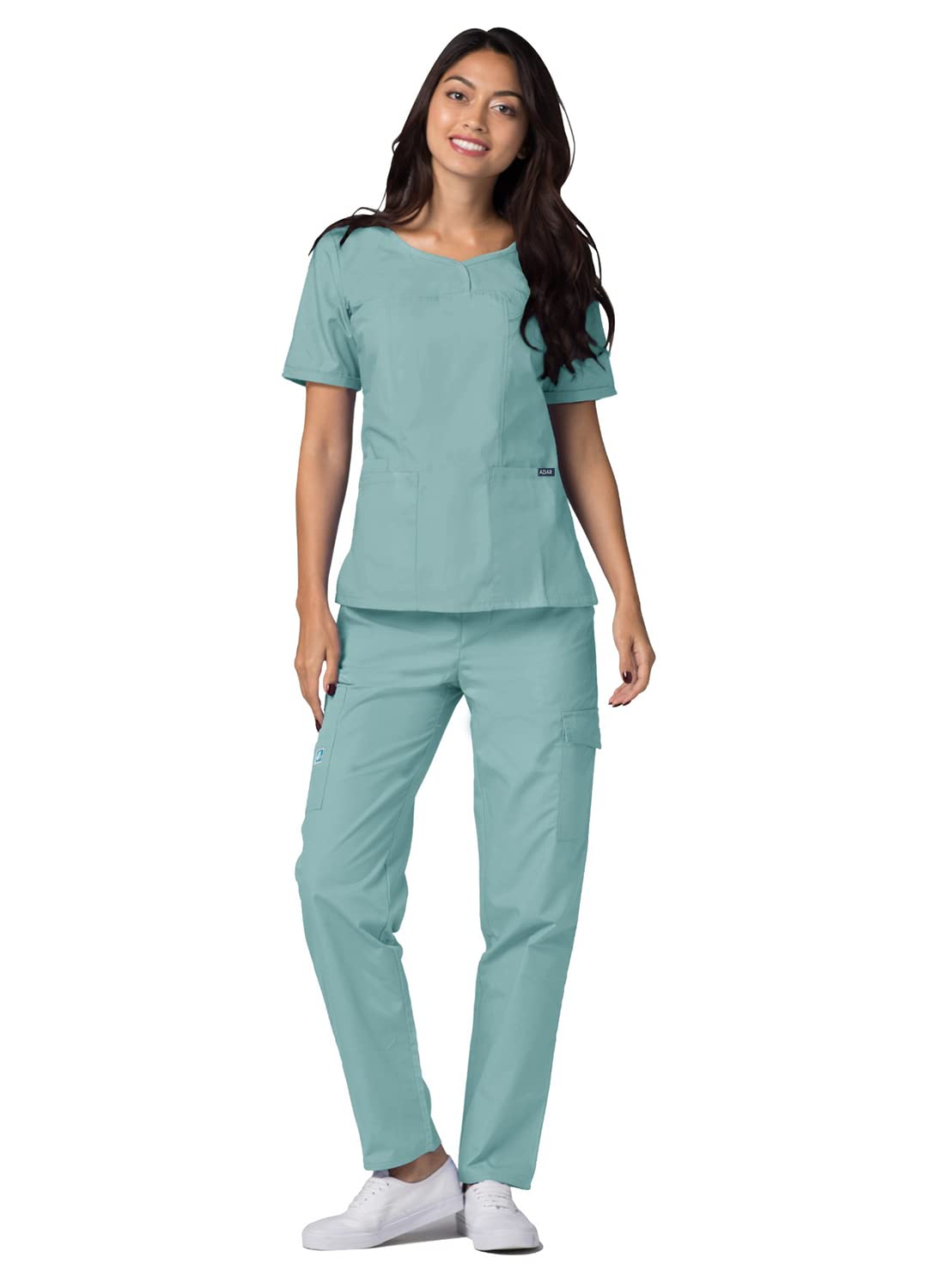 Adar Universal Women's V-Neck Scrub Top, Adult