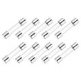 thumbnail image 1 of Uxcell 6A 250V Glass Fuses 5x20mm Time Delay Fuses Slow Blow Fuses 10Pcs, 1 of 5
