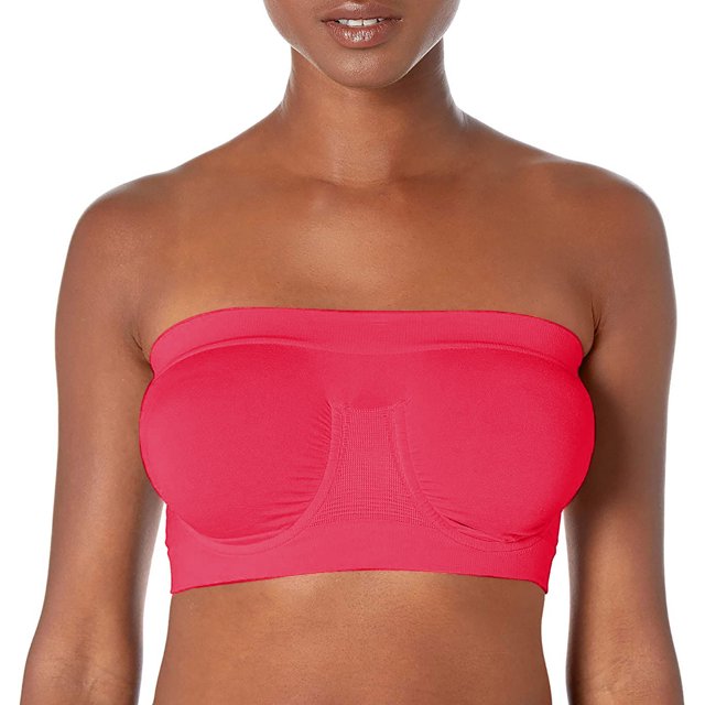 XZNGL Womens Stretch Strapless Bra,Summer Bandeau Bra,Plus Size Strapless Bra,Comfort Wireless Bra