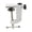 White Aluminum, variant on Bunblic Desktop Mounting Clamp Camera Mount Clamp Heavy Duty Sturdy Desktop Bracket Magnifying Glass Lamp Base for Studio Video Light White Aluminum