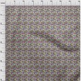 thumbnail image 3 of oneOone Silk Tabby Fabric Leaves & Floral Block Print Sewing Fabric BTY 42 Inch Wide, 3 of 4