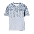 thumbnail image 4 of Soki Graphic Printed Tee Short Sleeved Round Neck Tops for Women, 4 of 4