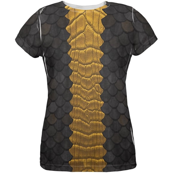 Halloween Black Dragon Costume All Over Womens T Shirt