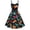 Black, variant on Pisexur Short Sleeve Round-Neck Dress Fashion Women Casual Sleeveless Vintage Dinosaur Cami High Waist Dress Women Dress