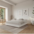 thumbnail image 4 of Nexera Satori Low Platform Full Bed with Headboard, White Oak, 4 of 7