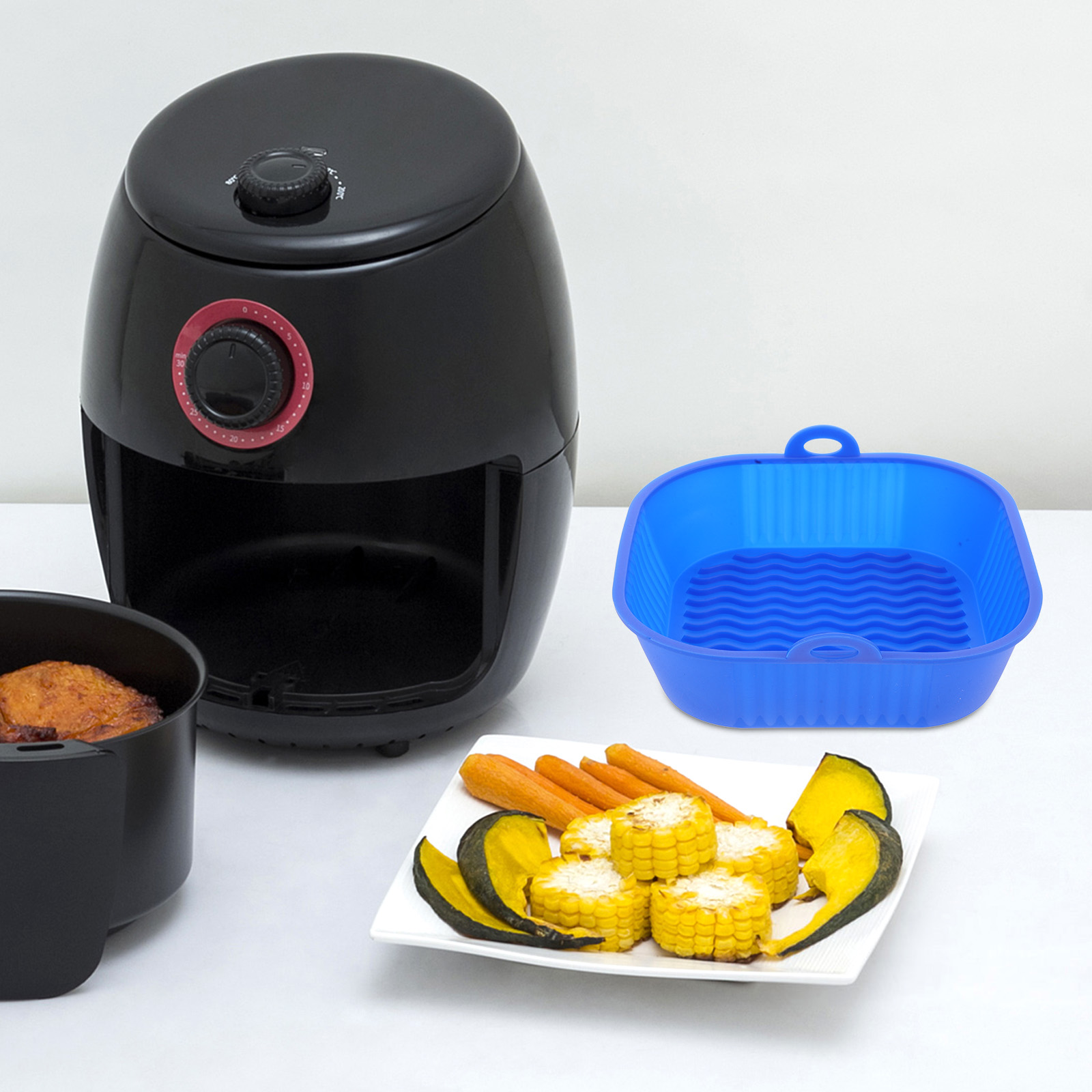 HOOWIFFY Pattern Air Fryer Liner Silicone 1Set