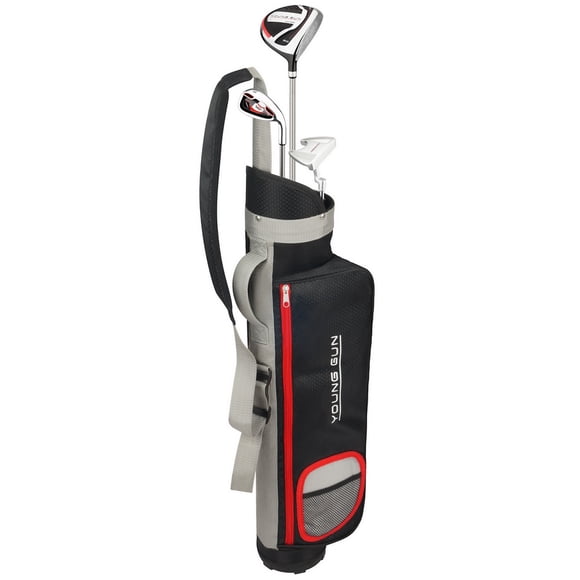 Young Gun SGS X EAGLE RED Junior golf club Youth Left Hand Set & bag for kids, Left Hand, Ages 9-11