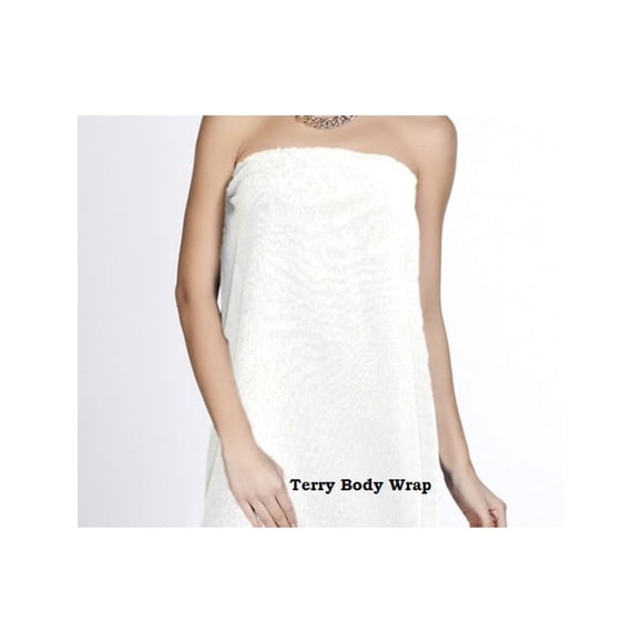 Serviette de Bain/douche pour Femmes en Coton Éponge avec Velcro Taille : L/TG 2/paquet