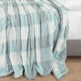 thumbnail image 2 of Nestl Ultra Plush Heavy Thick Raschel Imitation Mink Bed Blanket, 82 x 102, Blue Plaid, 2 of 5