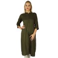 thumbnail image 1 of Bimba Tunique Formelle pour Femmes Bourgogne Kurta Kurti Chic Décontractée Vêtements, 1 of 6