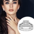 thumbnail image 2 of Ladies Fashion Diamond Fashion Creative Geometric Diamond Ring Jewelry, 2 of 9