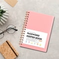 thumbnail image 1 of A6 Mini Password Book – Spiral Bound Pocket Notebook with Alphabetical Tabs (4.25x5.7in, Durable PP Cover), 1 of 6