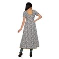 thumbnail image 4 of Moomaya Kurta à Manches Courtes Imprimée pour Femmes, Kurti à Fente avant, Vêtements d'Été, 4 of 6
