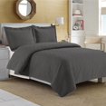 thumbnail image 2 of Johnson Home Cotton Quilts Set Diamond Chocolate (Queen), 2 of 5