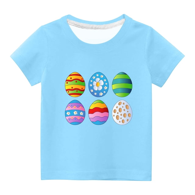 Chandails pour Filles Tout-Petits Enfants Garçons Filles Mignon Col Rond Imprimé Manches Courtes Haut