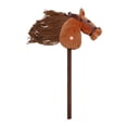 thumbnail image 3 of Lipstore Stick Horse Riding Toy with Pole Pretend Play Horse on A Stick Performance Props Brown, 3 of 8