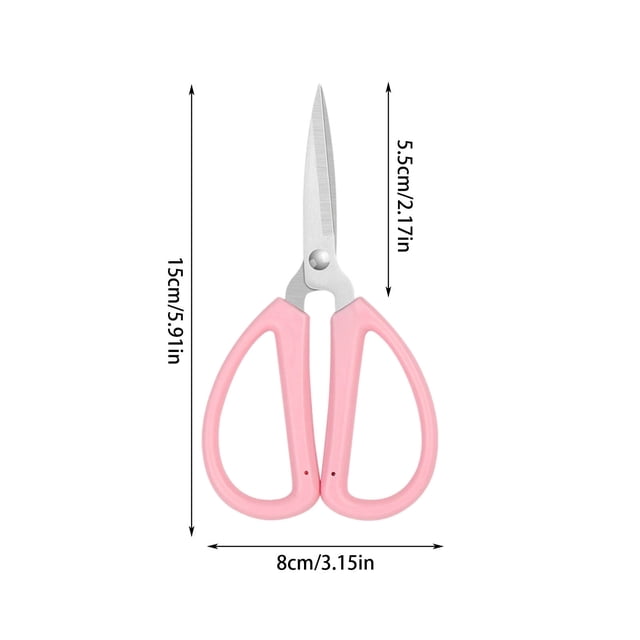 Stainless Steel Office Home Craft Scissors 6 Inch Sharp Precision Blades Comfort Grip Handles Fabric Paper Thread Cutting DIY Crafting Sewing Multipurpose Tool