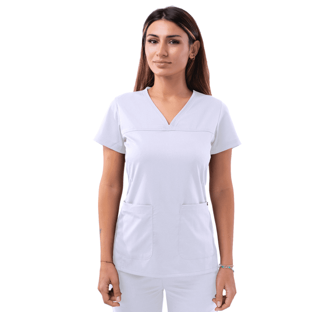 Adar Pro Blouses Médicales pour Femmes - Haut à Col en V