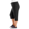 thumbnail image 3 of Just My Size Womens French Terry Capris, 3X, Navy, 3 of 4