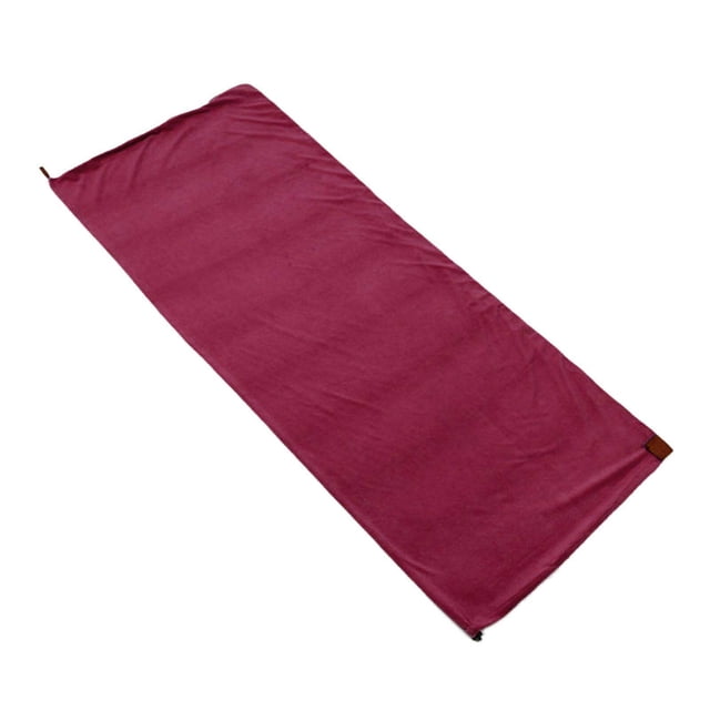 fastboy Soft Fleece Sleeping Bag Liner Business Backpacking Thermal Camping Blanket Deep Red