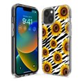 thumbnail image 3 of MUNDAZE Apple iPhone 14 Plus White Zebra Sunflowers Polkadots Double Layer Phone Case Cover, 3 of 6