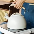 thumbnail image 3 of Portable Whistling Kettle 3L Large Capacity Water Kettle Teapot Boiling Beige, 3 of 8