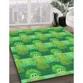 thumbnail image 3 of Ahgly Tapis Rectangulaire Lavable en Machine Intérieur Transitionnel Vert Néon, 8 Pieds x 12 Pieds, 3 of 7