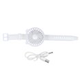 thumbnail image 1 of Small Watch Fan, Silicone Watch Fan Wrist Strap Portable Cute  For School For Children White, 1 of 8