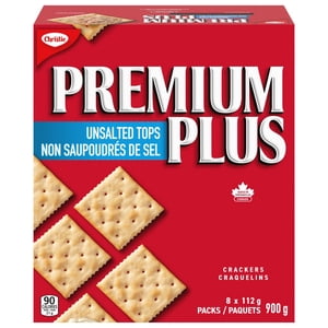Premium Plus Unsalted Crackers hauts