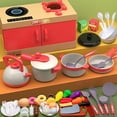thumbnail image 4 of Meitianfacai Cuisine Maison Jouet pour Enfants Ensemble de Cuisine 56 Pcs Jeu de Simulation Ensemble de Cuisson avec Plaque de Cuisson Interactive Accessoires Réalistes Autocuiseur Bouilloire Poêle à Frire, 4 of 9