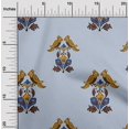 thumbnail image 1 of oneOone Cotton Poplin Fabric Leaves|Bird & Floral Block Print Sewing Fabric BTY 56 Inch Wide, 1 of 4