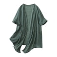 thumbnail image 2 of Simua Cardigan Ouvert à Manches Longues pour Femmes, Décontracté, Léger, Mi-Longueur, 2 of 3