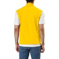 thumbnail image 3 of INSPIRE CHIC Men's Vest Open Front Asymetric Hem Sleeveless Cardigan Vest 50 Yellow, 3 of 7