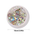 thumbnail image 4 of maskred 1/2/3/5 Art Crystal Flower Shining Rhinestone Pearl Sequin Rhinestone Manicure Decoration No.4 1 Pc, 4 of 6