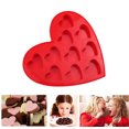 thumbnail image 1 of Vaidha Heart Shaped Chocolate Molds Candy, DIY Baking Trays 10-Cavity, 1 of 2