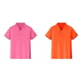 thumbnail image 1 of 2 Pack(Orange 1PCS & Red 1PCS) Multipack Boy Thermal Short Sleeve Shirt Button Closure Undershirts Size 5 Comfortable & Soft Fabric, 1 of 6