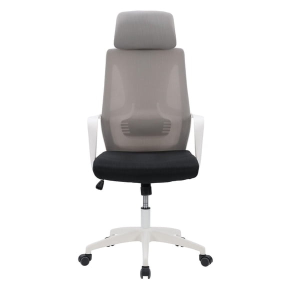 Chaise de bureau ergonomique à dossier haut en maille réglable en hauteur pour adulte avec appui-tête Ashton de CorLiving
