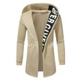thumbnail image 1 of Birdeem Mens Solid Color Design Zipper Pocket with Velvet Long Sleeved Hooded Casual Jacket, 1 of 7