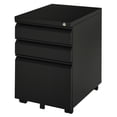 thumbnail image 1 of Vinsetto 3 Drawer Filing Cabinet Steel File Cabinet with Lock and Wheels, 1 of 10