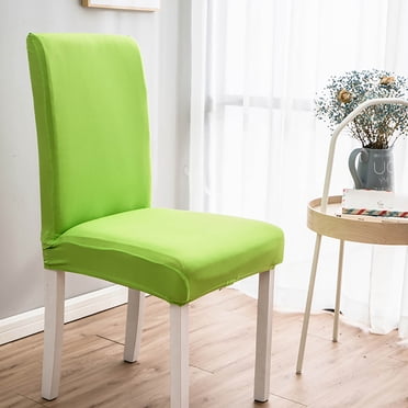 TopLLC Chair Covers for Dining Room, Stretch Solid Color Chair Slipcovers, Soft Breathable Dust-proof Spandex Decorative Seat Cover Elastic Removable Washable Universal Chair Protector for Kitchen