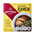 Choux de porc Ramen, Restaurant-Qualité Frozen Ramen - 500g, 23g Protéines par portion. Comprend: bouillon, nouilles, protéines, garnitures. Prêt en minutes.
