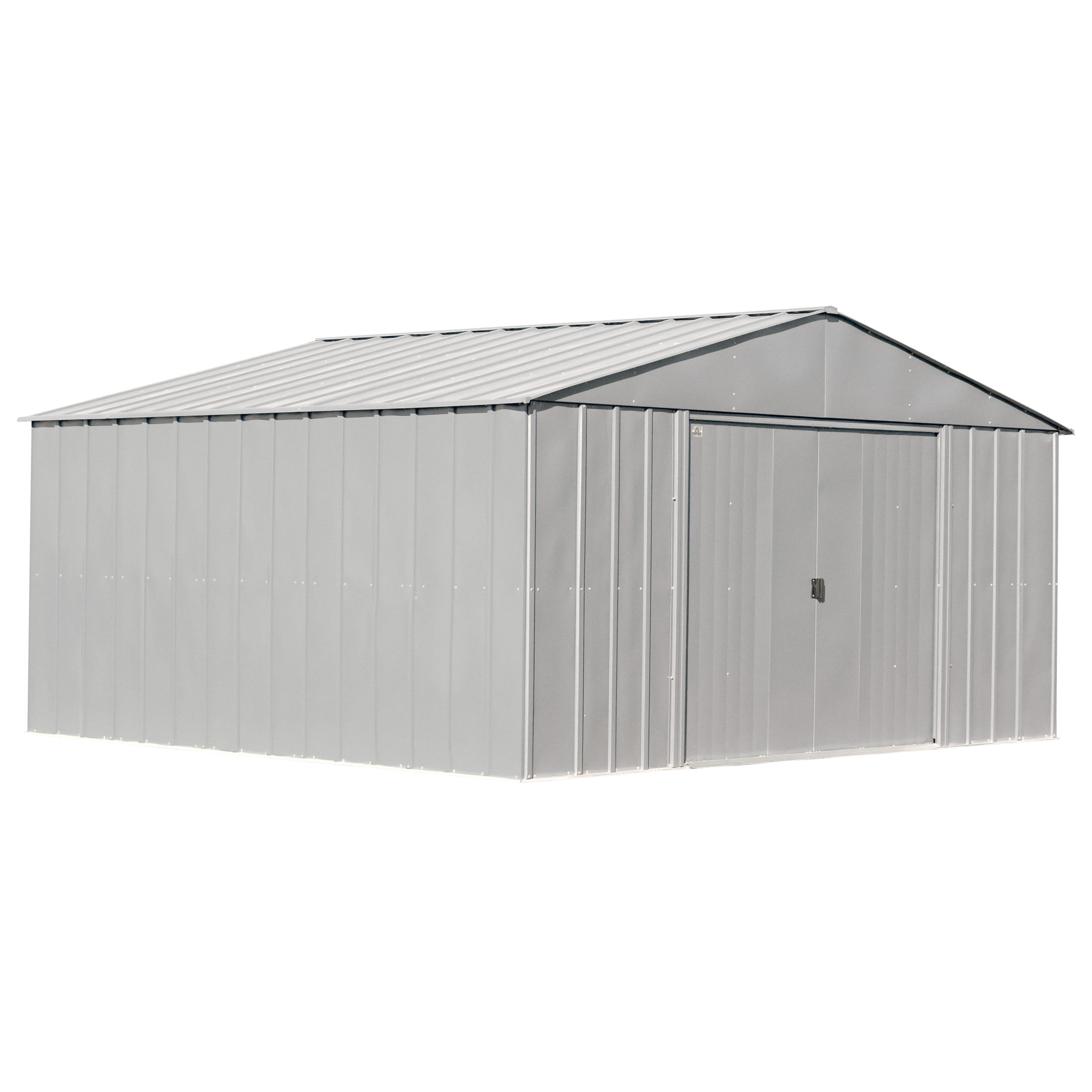 Arrow Classic 14 x 12 x 7 ft Flute Grey Steel Storage Shed