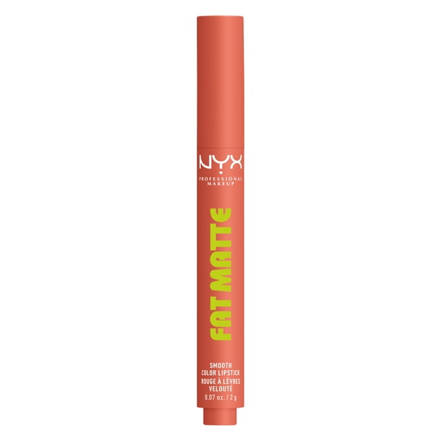 NYX Professional Makeup Fat Matte Smooth Color Lipstick, Cashmere Cutie (Nude)