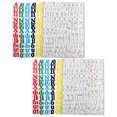 thumbnail image 4 of 12 Sheets Adhesive Stickers English Alphabet Number Stickers Laptop Decals Number Letter Sticker, 4 of 8