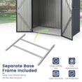 thumbnail image 3 of Costway Steel Floor Base Rust-resistant Foundation Kit for 6.3'x3.5'x6.4' Storage Shed, 3 of 3