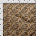 thumbnail image 3 of oneOone Rayon Brown Fabric Tropical Leaf Sewing Craft Projects Fabric Prints By Yard 56 Inch Wide, 3 of 5